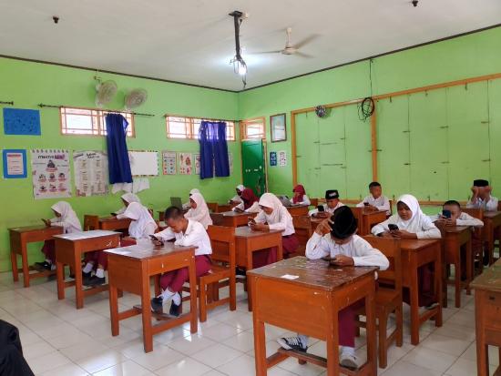Pelaksanaan Ujian Madrasah Tahun 2025 MI Muhammadiyah 2 Babakan
